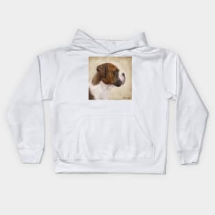 Oil Painting of a Gorgeous Boxer Dog Kids Hoodie